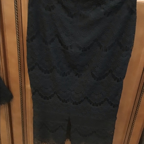 2 pc set Express top skirt lady girl size XSmall 0 black lacy EUC outfit dress - Picture 9 of 16